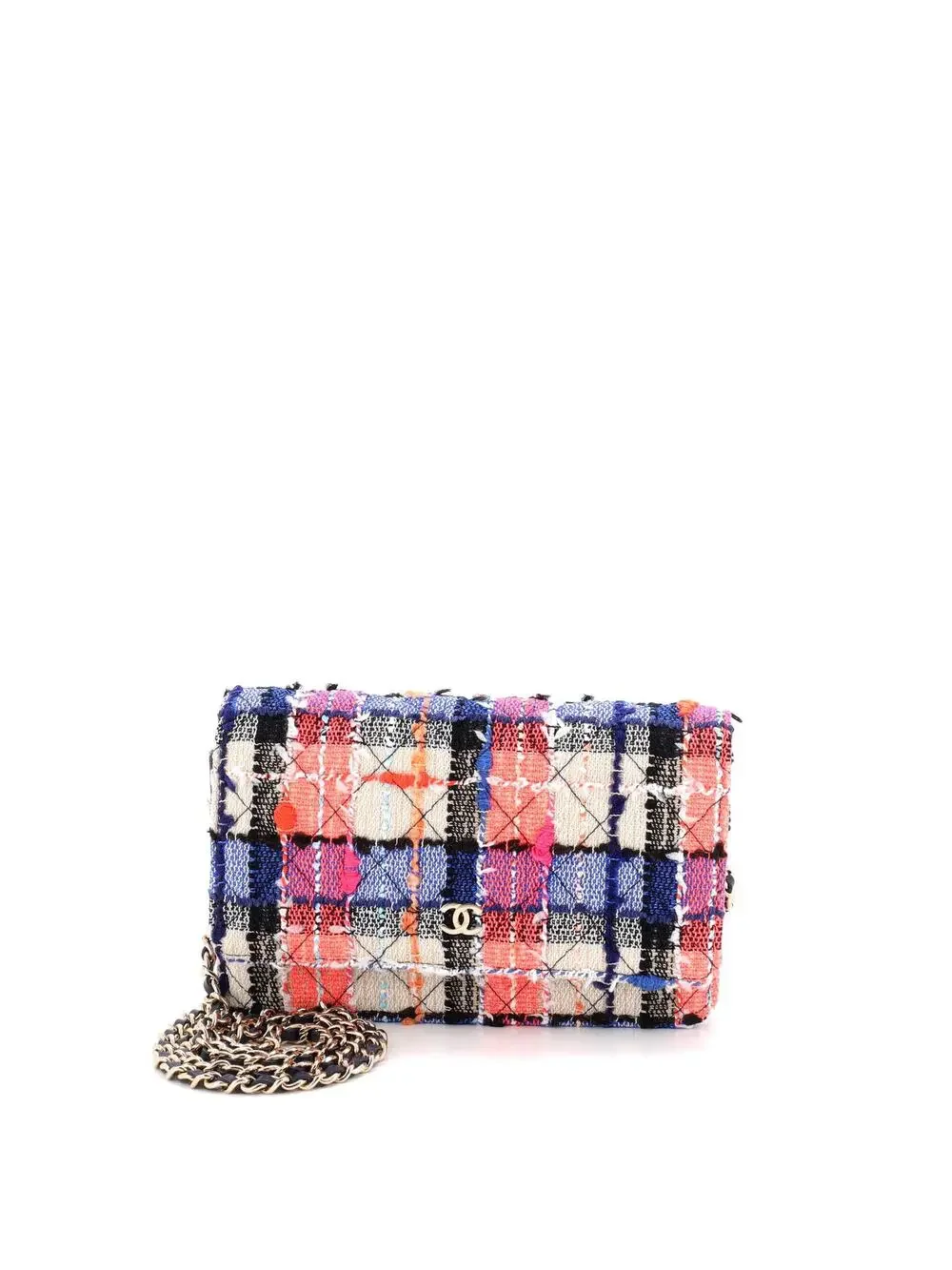 Chanel Wallet On Chain Quilted Tweed #281415C48B